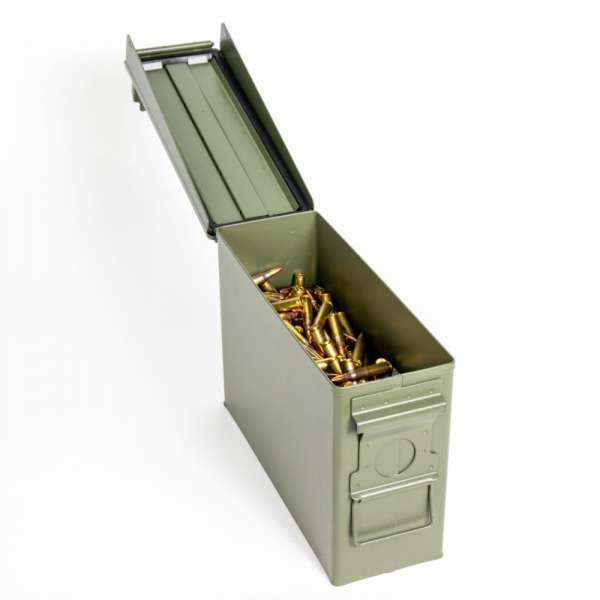 Federal XM193ML1 5.56x45mm 55 Grain FMJ M193 in Ammo Can Top Open