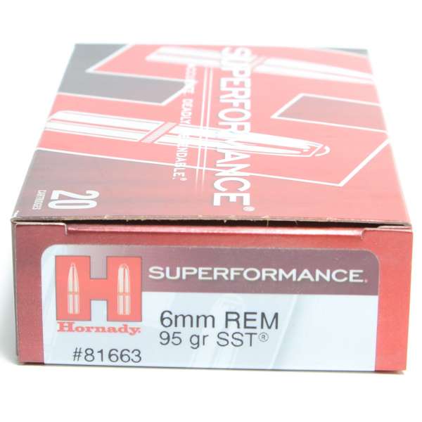 Hornady 6mm Rem 95 Grain SST (Super Shock Tip) Superformance Ammunition (20 Rounds)