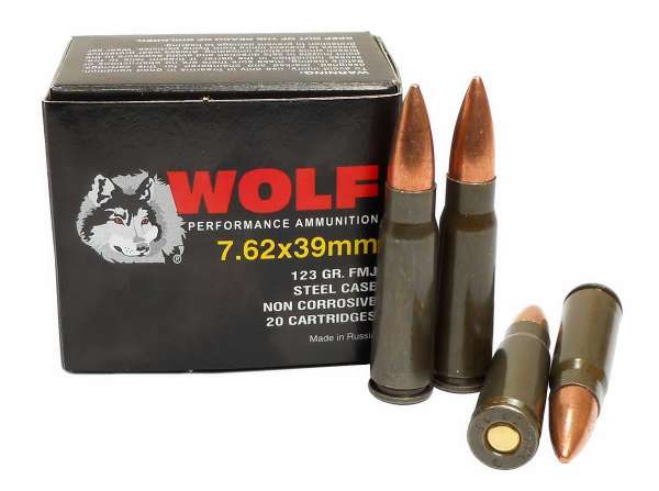 1000 Rounds of 7.62x39 Ammo For Sale In Stock by Wolf – 123gr FMJ