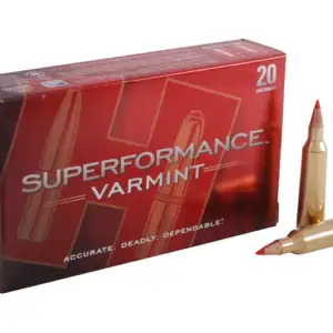 Hornady Superformance Varmint Ammunition 22-250 Remington 50 Grain V-MAX Polymer Tip Box of 20 picture