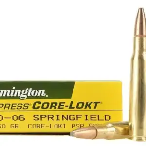 Remington Core-Lokt Ammunition 30-06 Springfield 150 Grain Core-Lokt Pointed Soft Point Box of 20