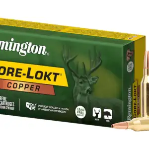 Remington Core-Lokt Copper Ammunition 300 AAC Blackout 120 Grain Solid Hollow Point Lead Free Box of 20